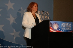 Dr. Karen Siegemund at the Podium